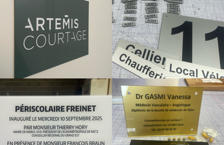 Image de plaques professionnelles